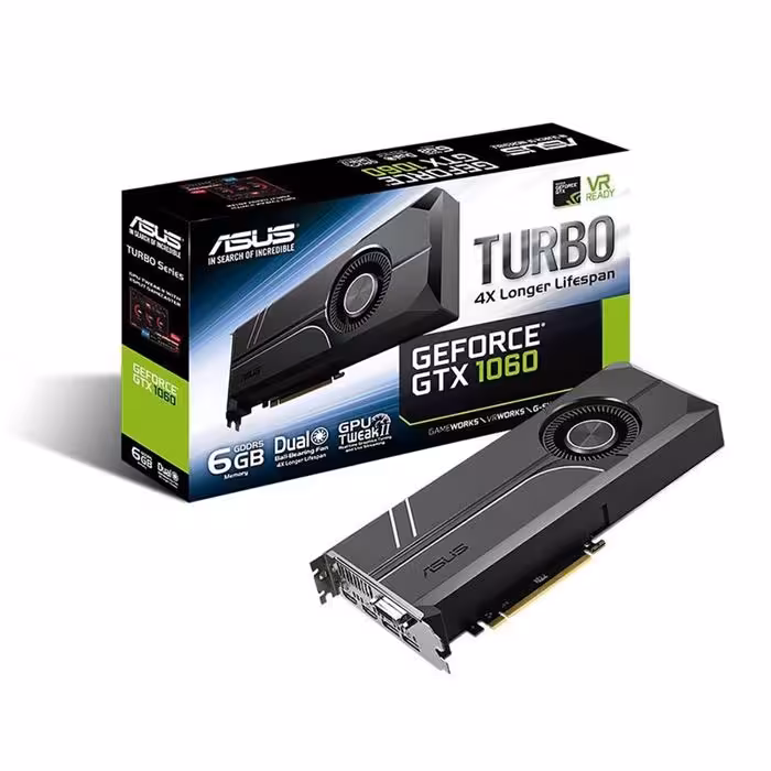 کارت گرافیک ایسوس مدل TURBO-GTX1060-6G