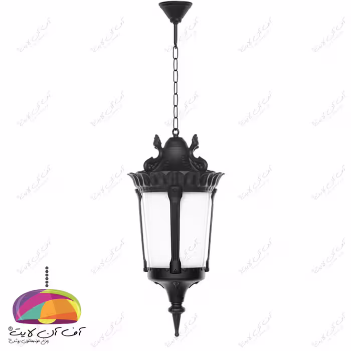 چراغ آویز حیاطی مدل پاسارگاد شب تاب