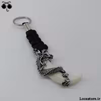 جاکلیدی طرح اژدها و عاج فیل بافت