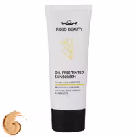 کرم ضدآفتاب رنگی SPF50 روبو بیوتی مدل Oil Free ‌مناسب پوست‌های چرب، حجم 40 میلی‌لیتر