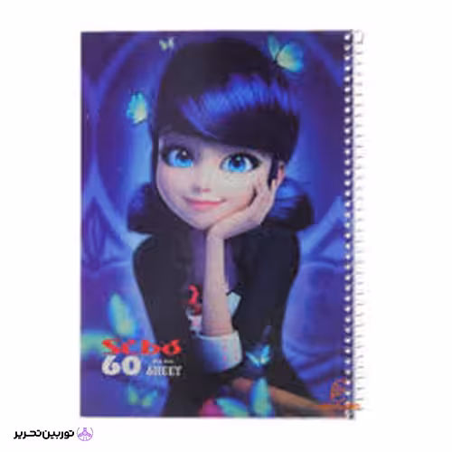 دفتر 60 برگ lady bug طلقی سیبو
