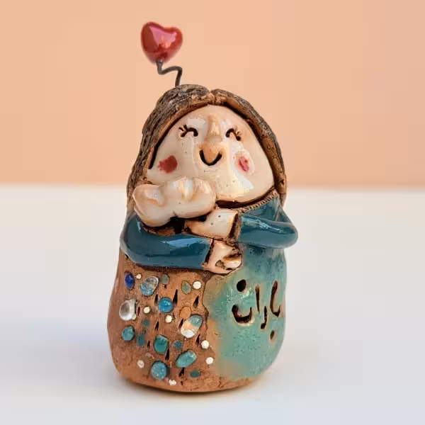 مجسمه سفالی بند انگشتی طرح سه