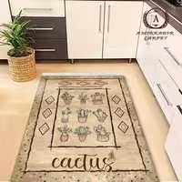 فرش آشپزخانه طرح کاکتوس کد 102402