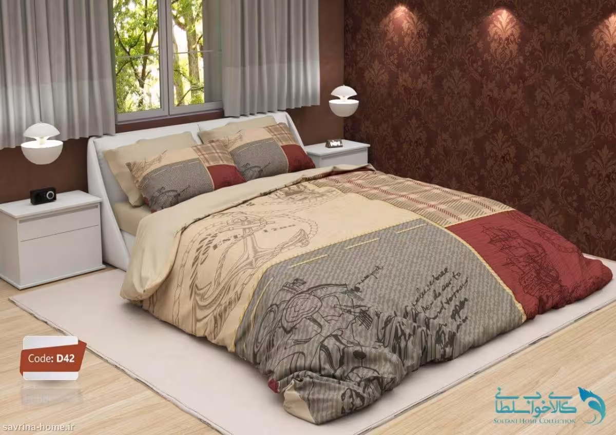 روتختی دو نفره طرح کشتی برند ترکسان کد D42