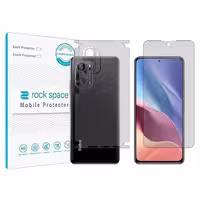 گلس صفحه نمایش و پشت گوشی شیائومی  Redmi K40 Pro مدل نانو هیدروژل گیمینگ برند راک اسپیس کد MS