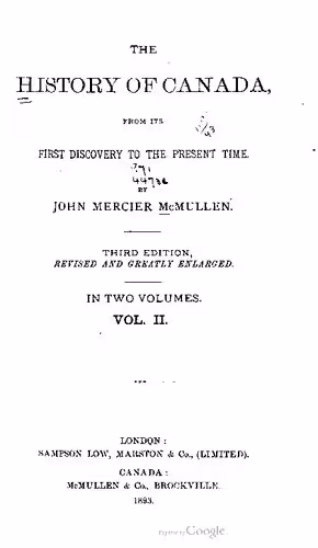 خرید و دانلود نسخه کامل کتاب The history of Canada, from its first discovery to the present time