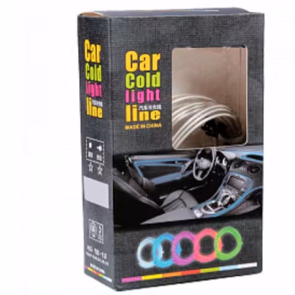 car cold light line   ال وایر داشبورد خودرو در رنگ قرمز