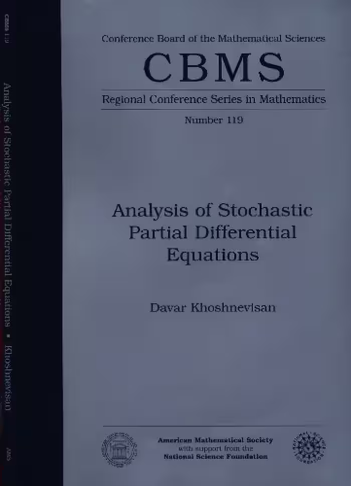 خرید و دانلود نسخه کامل کتاب Analysis of stochastic partial differential equations