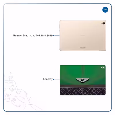 برچسب پوششی ماهوت مدل Bentley مناسب برای تبلت هوآوی Mediapad M6 10.8 2019