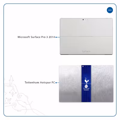 برچسب پوششی ماهوت مدل Tottenham Hotspur FC مناسب برای تبلت مایکروسافت Surface Pro 3 2014