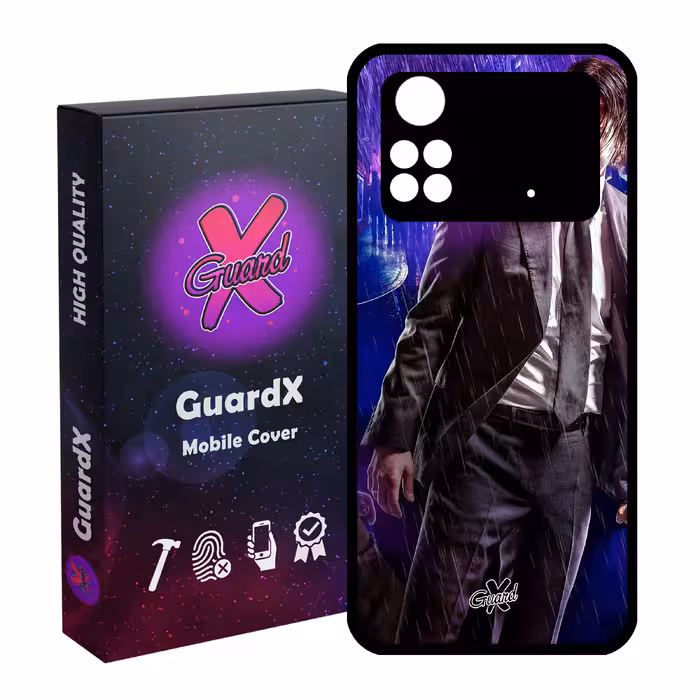 کاور گارد ایکس طرح John Wick مدل Glass10124 مناسب برای گوشی موبایل شیائومی Poco M4 Pro 4G