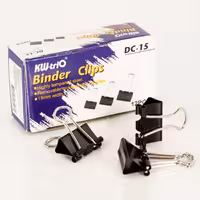 گیره کاغذ کی دبلیو تریو مدل 15 mil بسته 12 عددی