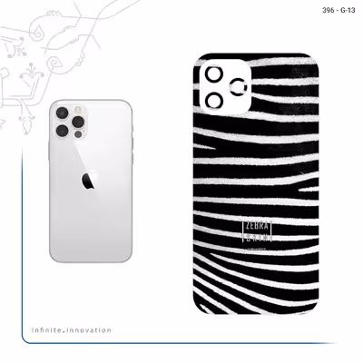 برچسب پوششی ماهوت مدل Zebra Skin مناسب برای گوشی موبایل اپل iPhone 12 Pro