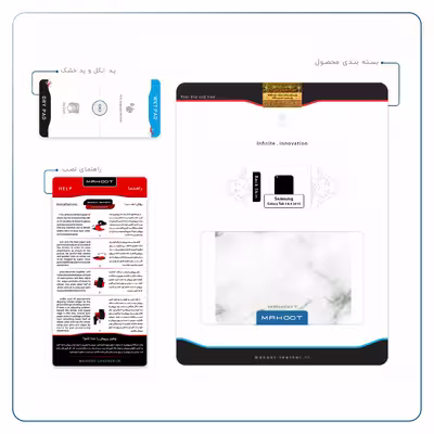 برچسب پوششی ماهوت مدل Blanco-Smoke-Marble مناسب برای تبلت سامسونگ Galaxy Tab 3 8.0 2013 T315