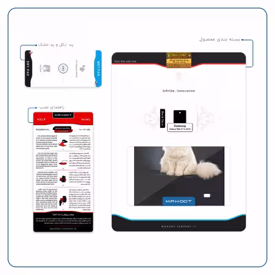 برچسب پوششی ماهوت مدل Persian cat مناسب برای تبلت سامسونگ Galaxy Tab 4 7.0 2014 T231