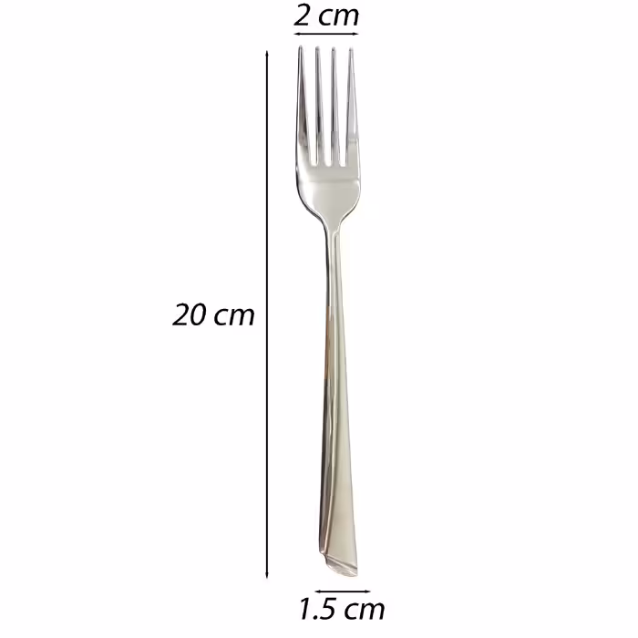 ست قاشق و چنگال 12 پارچه مدل ماینز ناخنی کد UN-3615