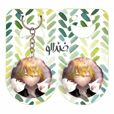 پیکسل خندالو مدل میتسوری کانوروجی انیمه شیطان کش کد 11463 به همراه جاکلیدی