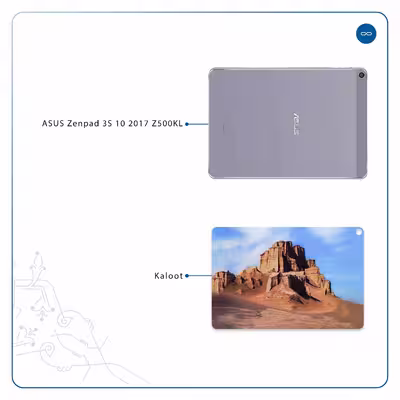 برچسب پوششی ماهوت مدل Kaloot مناسب برای تبلت ایسوس Zenpad 3S 10 2017 Z500KL