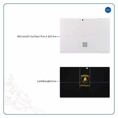 برچسب پوششی ماهوت مدل Lamborghini مناسب برای تبلت مایکروسافت Surface Pro 2 2013