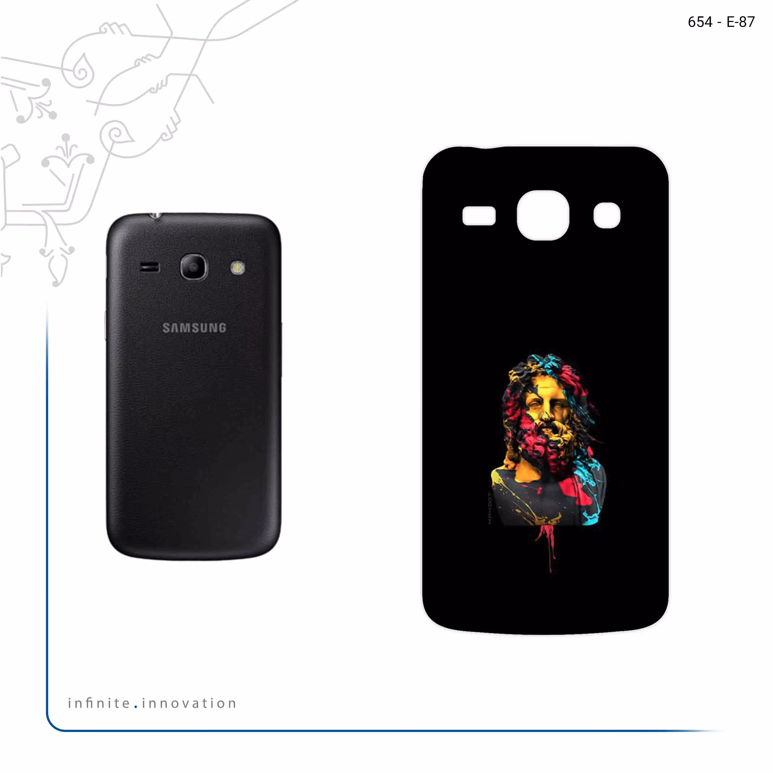 برچسب پوششی ماهوت مدل Painted Sculpture Digital Art مناسب برای گوشی موبایل سامسونگ Galaxy STAR PLUS 2