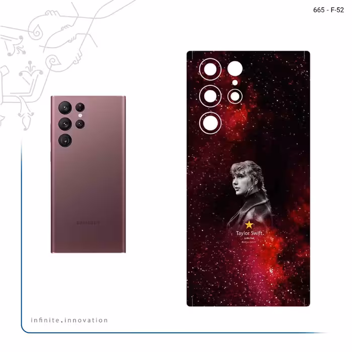 برچسب پوششی ماهوت مدل Taylor Swift مناسب برای گوشی موبایل سامسونگ Galaxy S22 Ultra 5G