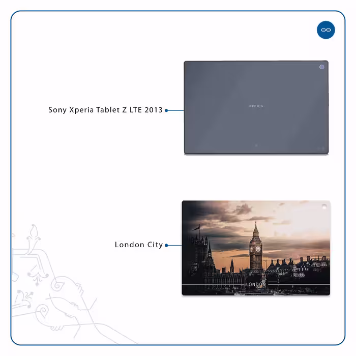 برچسب پوششی ماهوت مدل London City مناسب برای تبلت سونی Xperia Tablet Z LTE 2013
