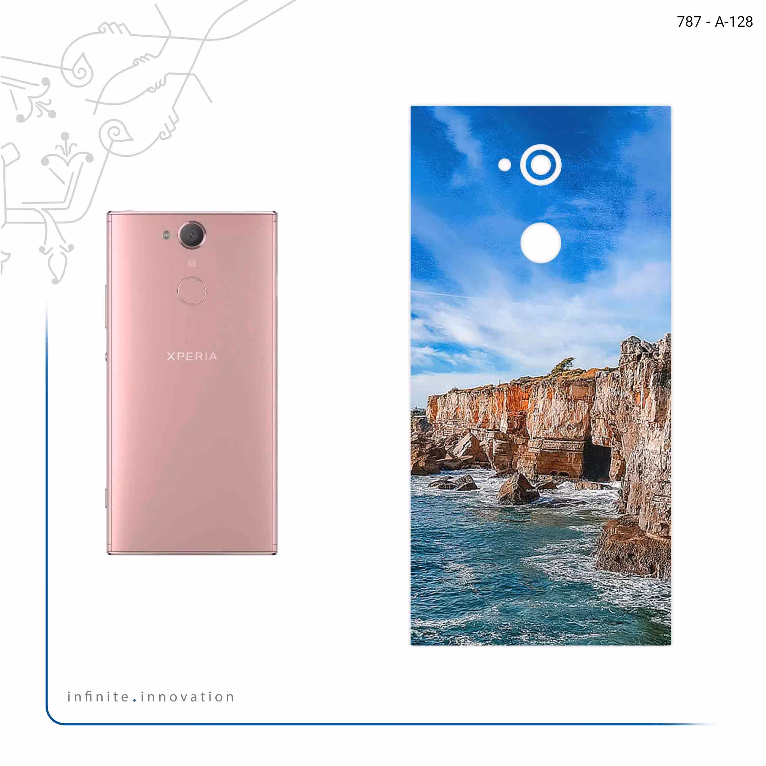 برچسب پوششی ماهوت مدل Rock Mountain مناسب برای گوشی موبایل سونی Xperia XA2 Ultra
