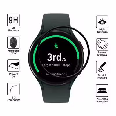محافظ صفحه نمایش کروکودیل مدل C-PWM مناسب برای ساعت هوشمند سامسونگ Watch 4 44mm بسته 2 عددی