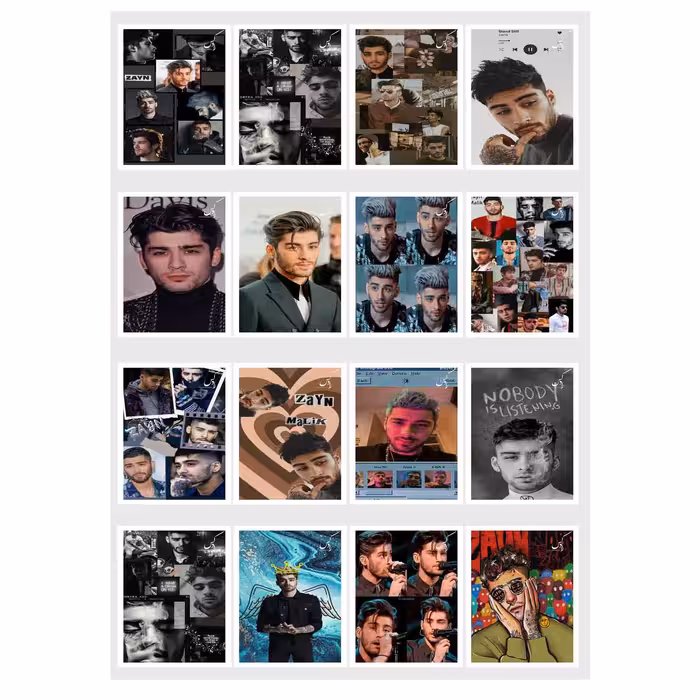 آویز تزیینی طرح زین مالک مدل AK57