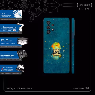 برچسب پوششی ماهوت مدل Collage of Earth Face-FullSkin مناسب برای گوشی موبایل سامسونگ Galaxy A53 5G