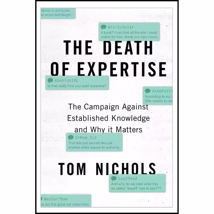 کتاب The Death of Expertise اثر Thomas M. Nichols انتشارات Oxford University Press
