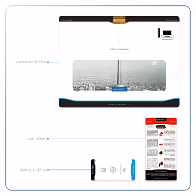 برچسب پوششی ماهوت مدل Tehran City مناسب برای تبلت سامسونگ Galaxy Tab E 9.6 2015 T561