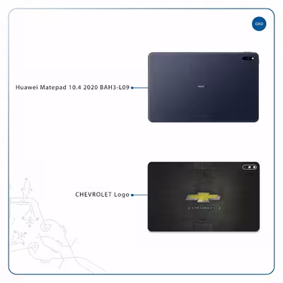 برچسب پوششی ماهوت مدل CHEVROLET-Logo مناسب برای تبلت هوآوی Matepad 10.4 2020 BAH3-L09