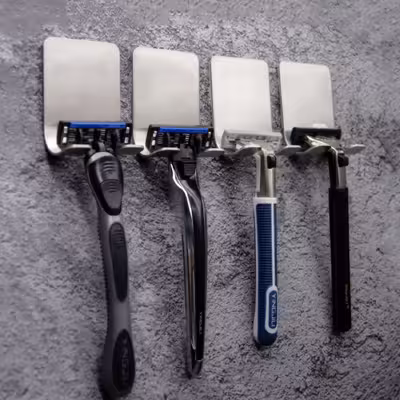 آویز حوله لوبیک مدل استیل بسته 2 عددی