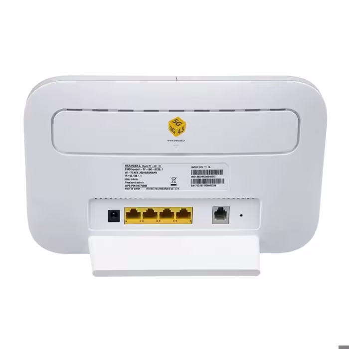 مودم TD-LTE ایرانسل مدل TF-i60 H1 به همراه سیم کارت دوقلو و بسته اینترنت 50 گیگ 1 ماهه