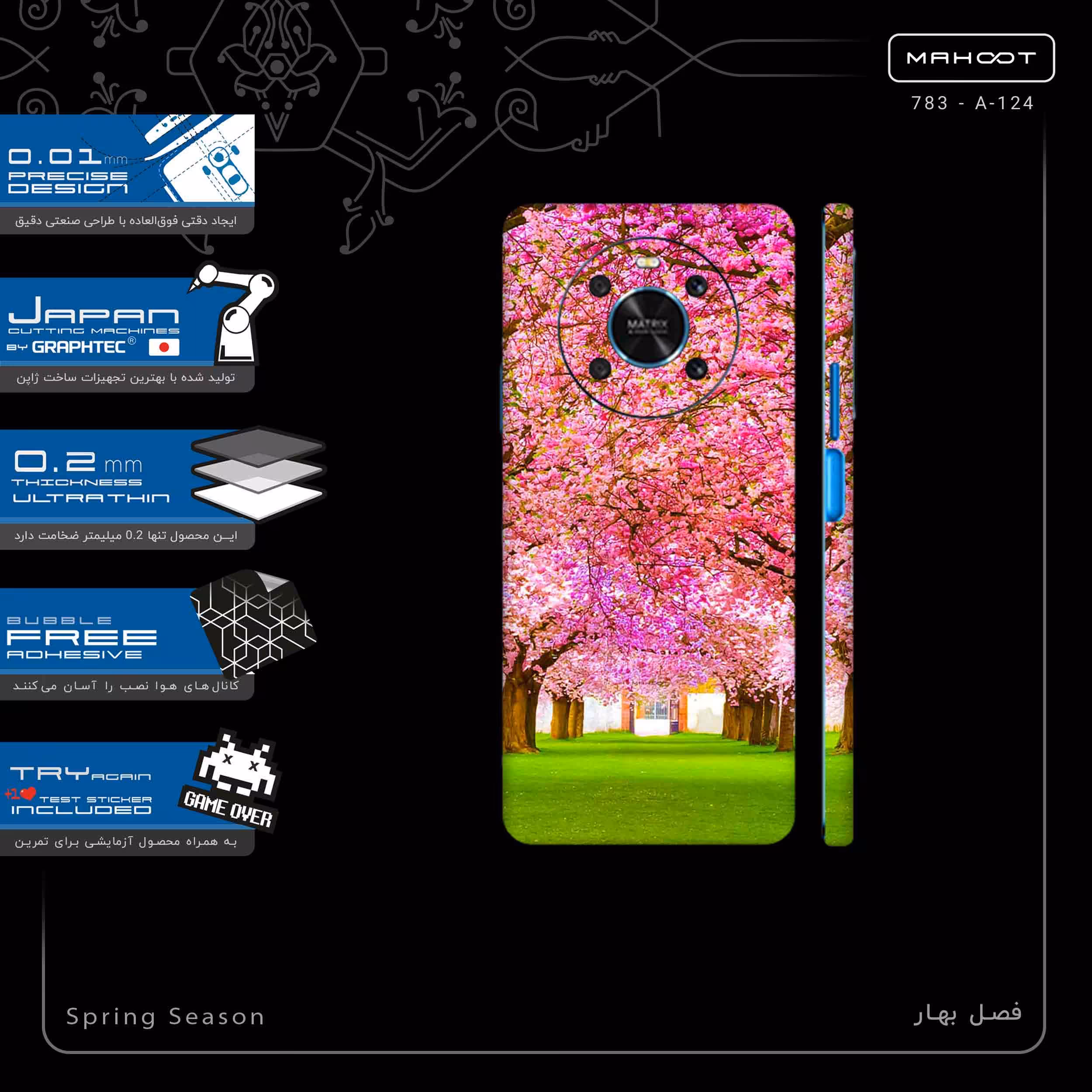 برچسب پوششی ماهوت مدل Spring Season-FullSkin مناسب برای گوشی موبایل آنر X9 4G