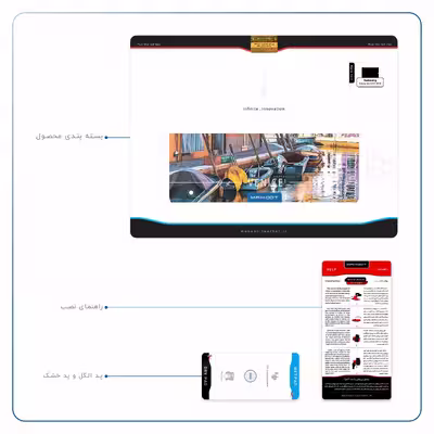 برچسب پوششی ماهوت مدل Venice City مناسب برای تبلت سامسونگ Galaxy Tab S2 9.7 2016 T819N