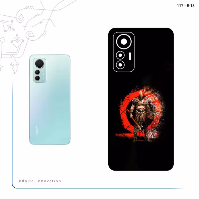 برچسب پوششی ماهوت مدل GOD_OF_WAR مناسب برای گوشی موبایل شیائومی 12 Lite