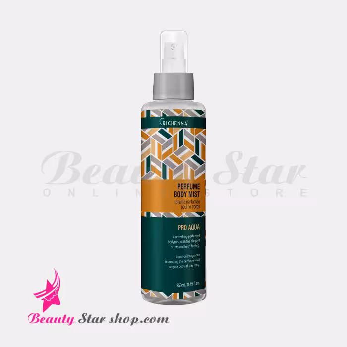 خوشبو کننده بدن (بادی میست) ریچنا مدل PRO AQUA حجم 250 میلی لیتر