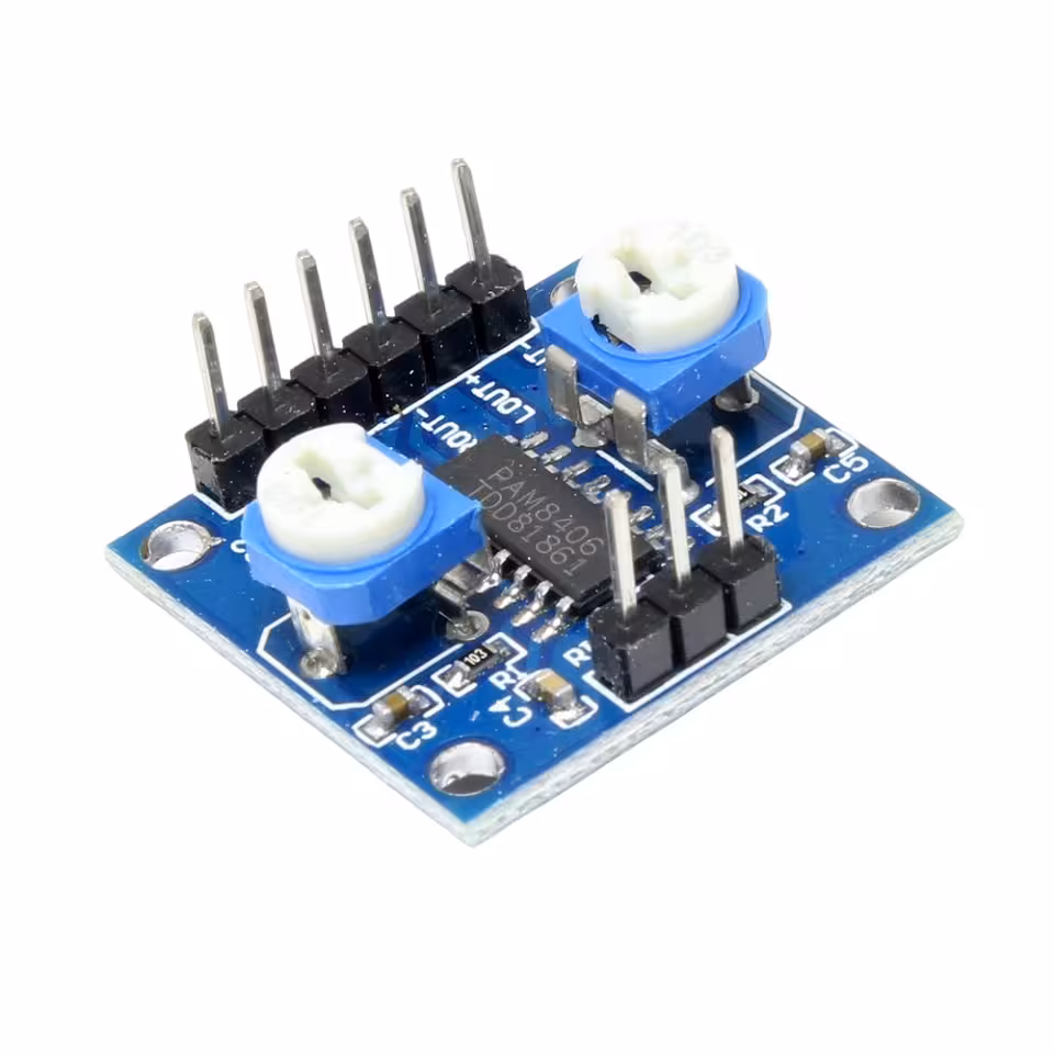 ماژول آمپلی فایر 5W کلاس D با تراشه PAM8406