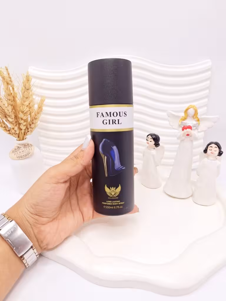 اسپری خوشبو کننده بدن زنانه FAMOUS GIRL کد 7110