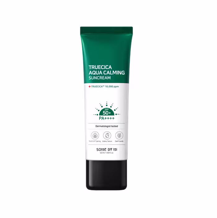 ضد آفتاب سام بای می Some By Mi مدل Truecica Aqua Calming  SPF50 حجم 50 میلی لیتر