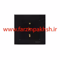 پریز برق ارت درب دار توکار ویرا مدل کریستال مشکی