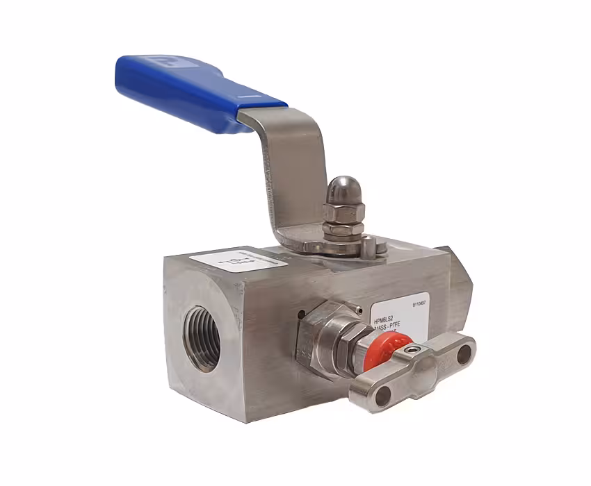 تست شیر 1/2 اینچ 1/4تخلیه دار پارکر مدل HPM6LS2