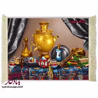 تابلو فرش ایرانی چای دیشلمه
