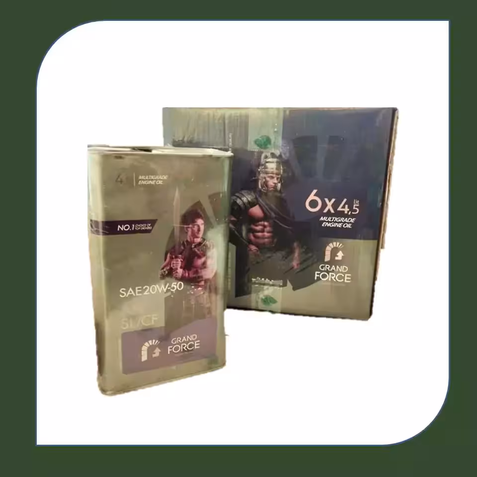 روغن موتور جی فورس 4.5 لیتری 20W50 قوطی فلزی SL-فروشگاه اینترنتی کارنوئل CARnoel