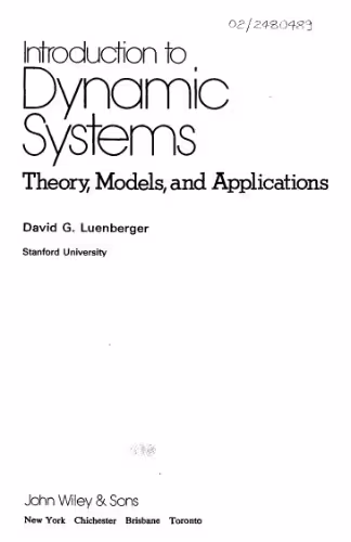 خرید و دانلود نسخه کامل کتاب Introduction to dynamic systems: theory, models, and applications