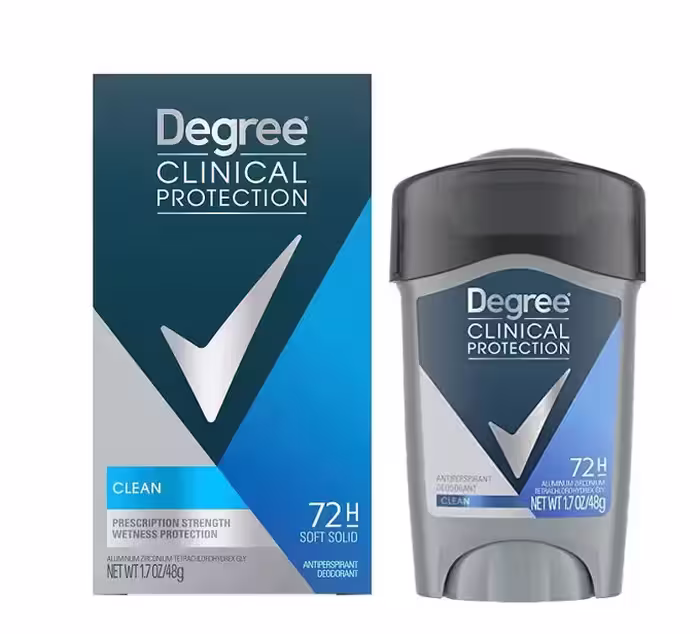 مام ضدتعریق کلینیکال مردانه دگری  وزن 48 گرم Degree Clinical Protection CLEAN
