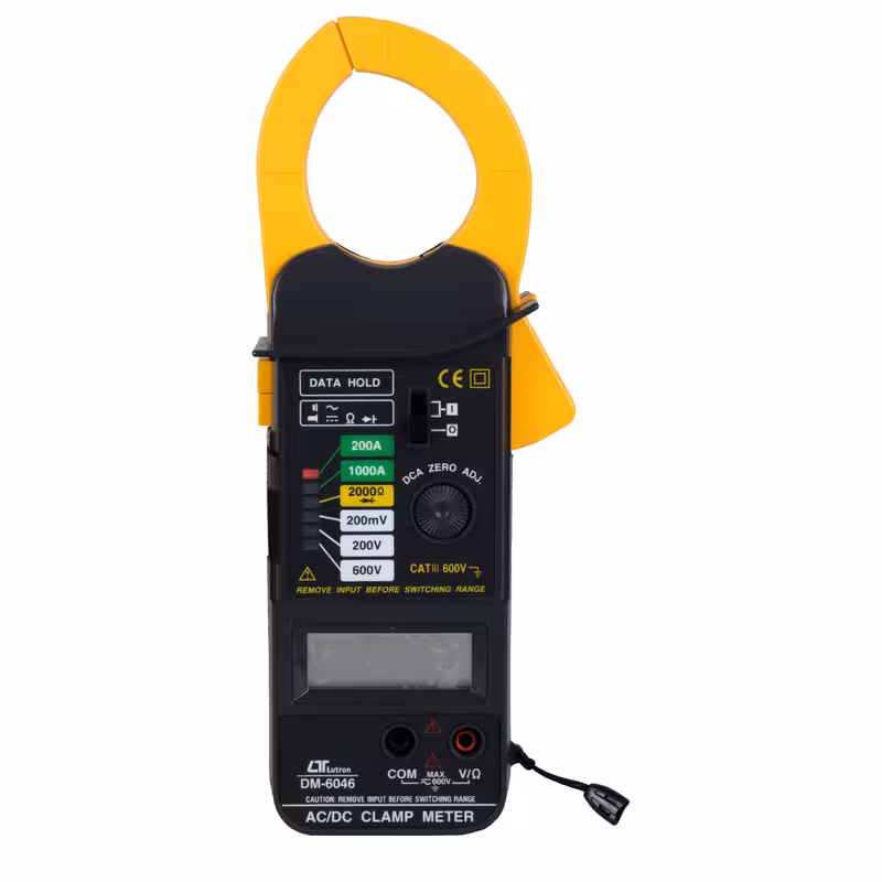 کلمپ آمپرمتر جریان 1000 آمپر AC و DC لوترون LUTRON DM-6046 ا AC / DC Clamp Meter LUTRON DM-6046