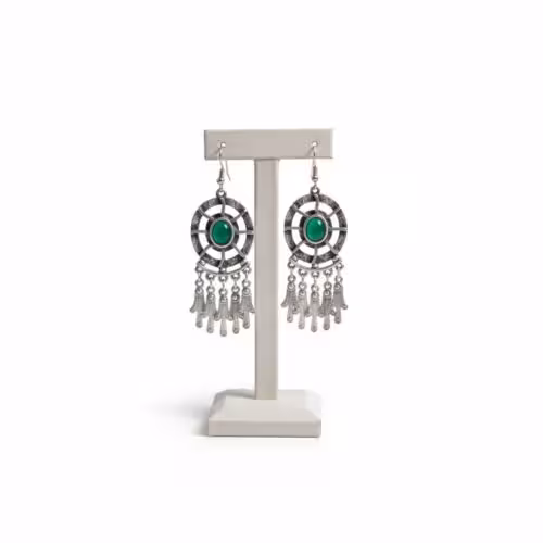 گوشواره ورشو طرح نگین